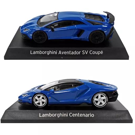 中古】ミニカー 1/64 ランボルギーニ ミニカー 2車種セット(ブルー