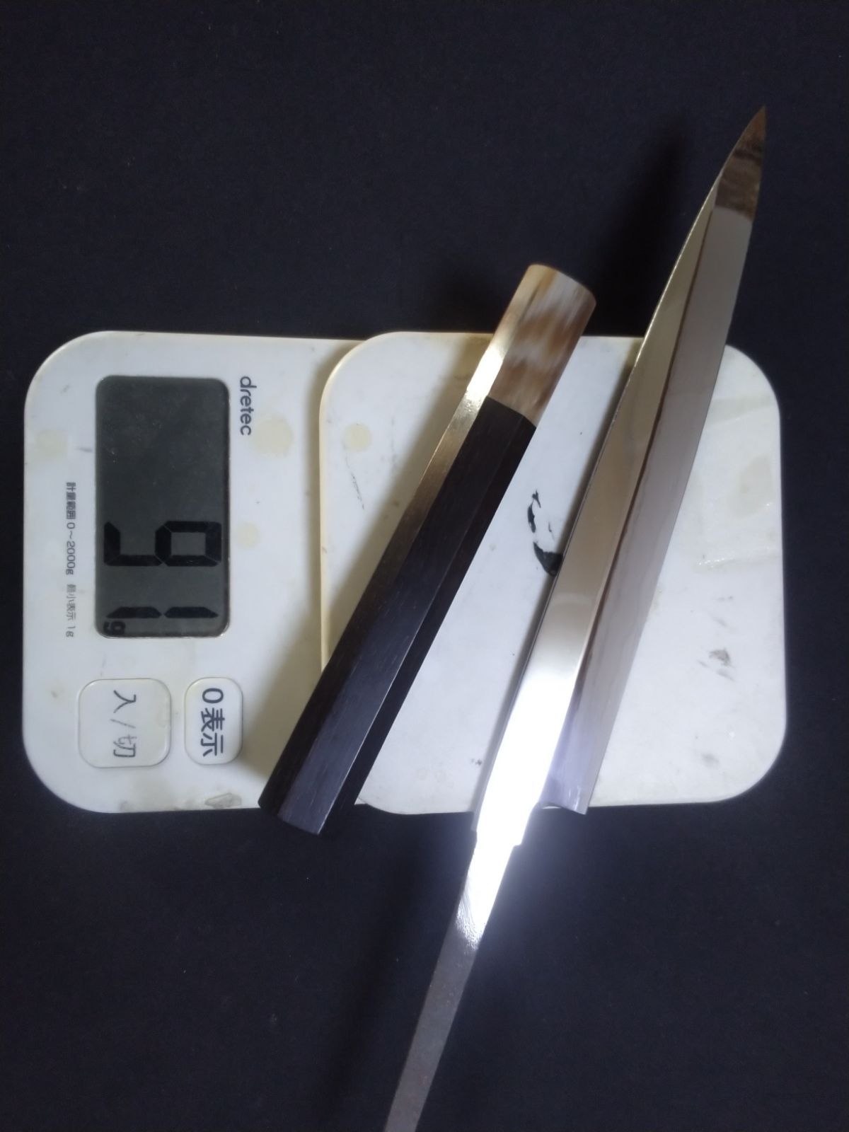 柳刃包丁 白二鋼二層鋼