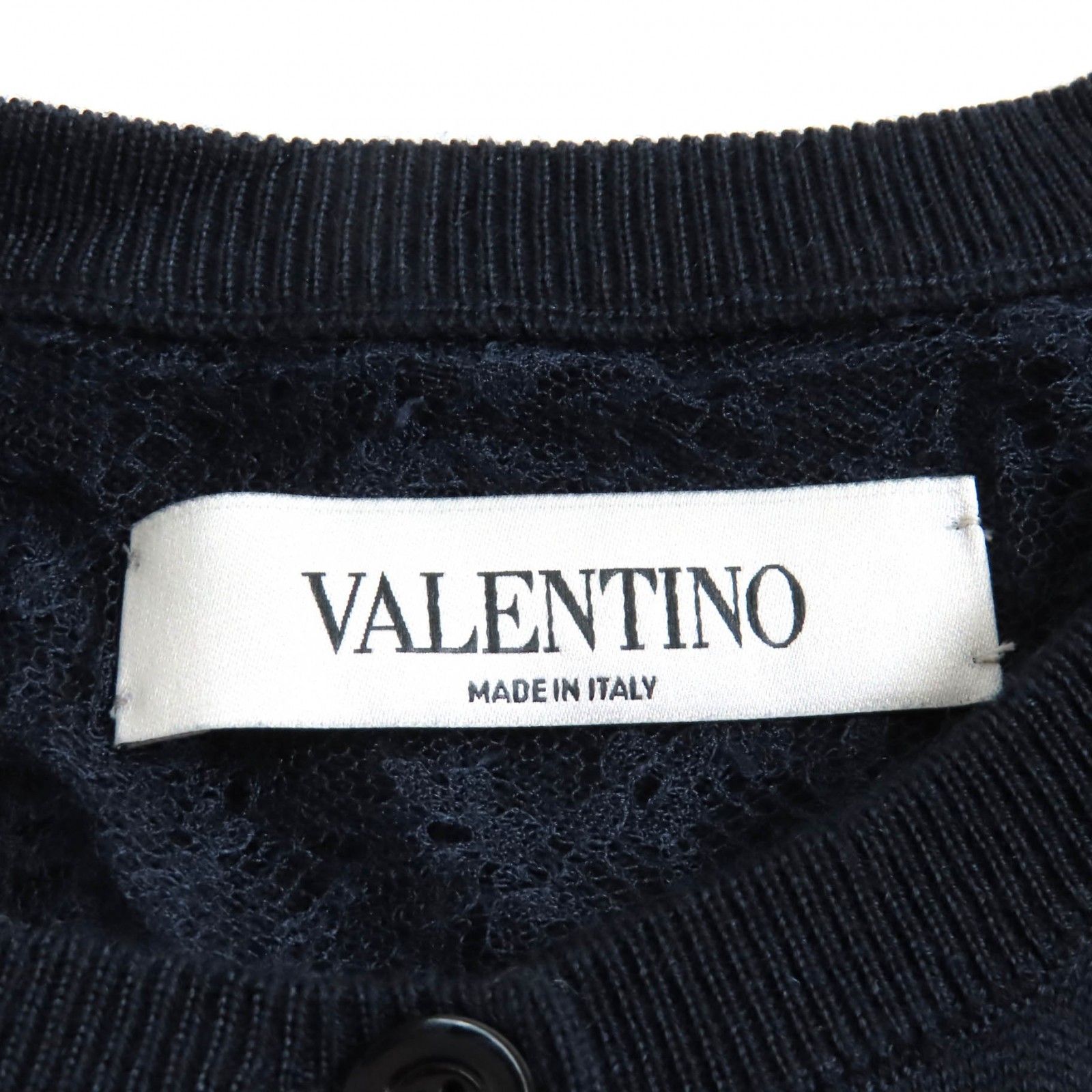 美品★VALENTINO ヴァレンティノ カシミヤ シルク混 ロゴボタン付 クルーネック 長袖 ニット カーディガン ネイビー XL 伊製 正規品 美品☆VALENTINO ヴァレンティノ カシミヤ シルク混 ロゴボタン付