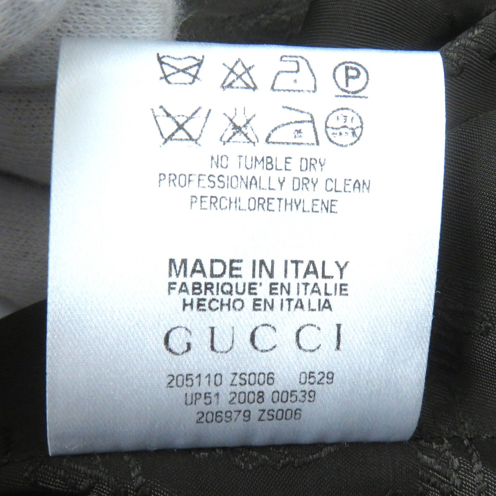 極美品△GUCCI グッチ ウール 裏地ロゴ総柄 クレストボタン シングル