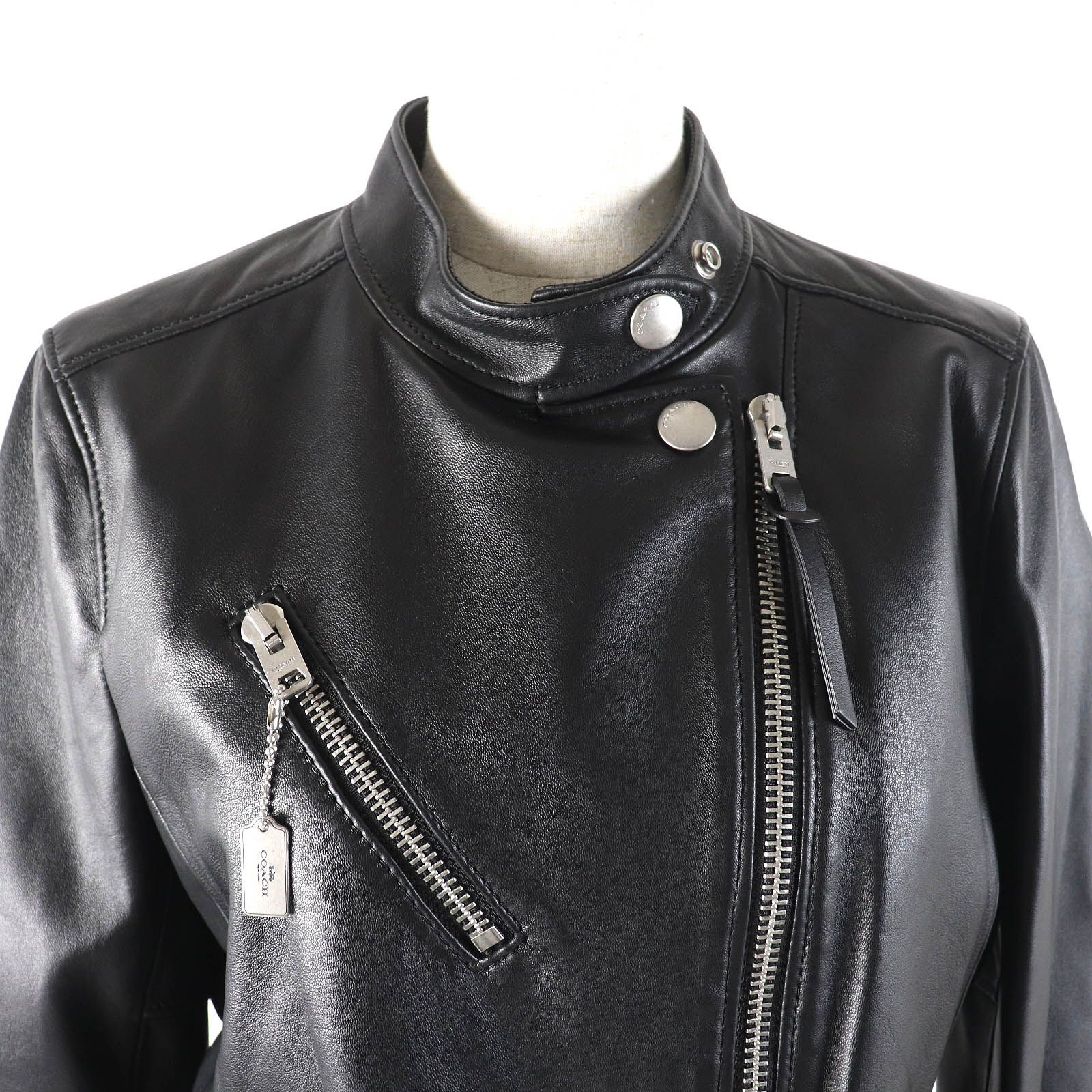 極美品△COACH コーチ F33830 アップタウンレーサージャケット