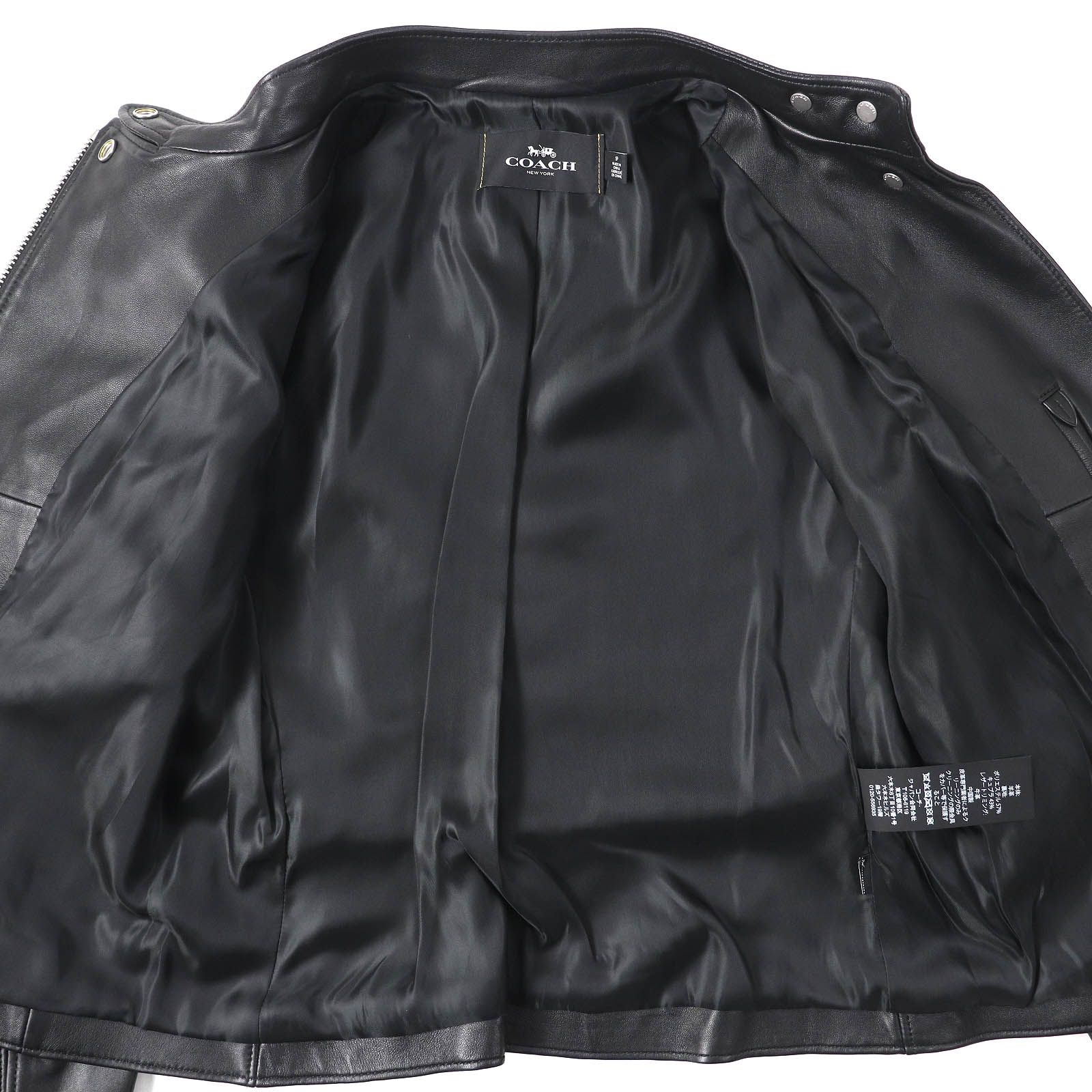 極美品△COACH コーチ F33830 アップタウンレーサージャケット