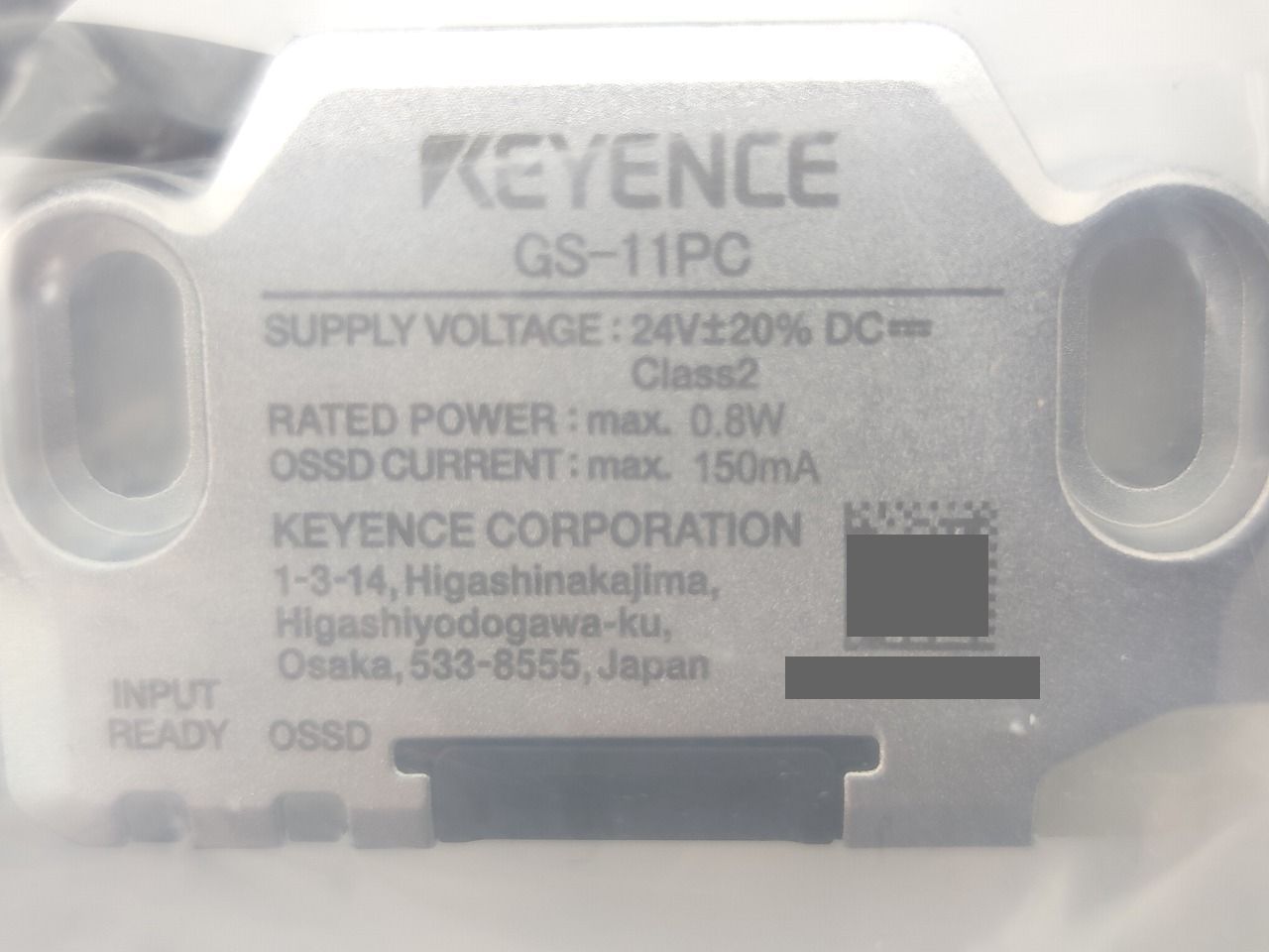 インボイス対応 箱なし 本体のみ キーエンス KEYENCE GS-11 PC その5