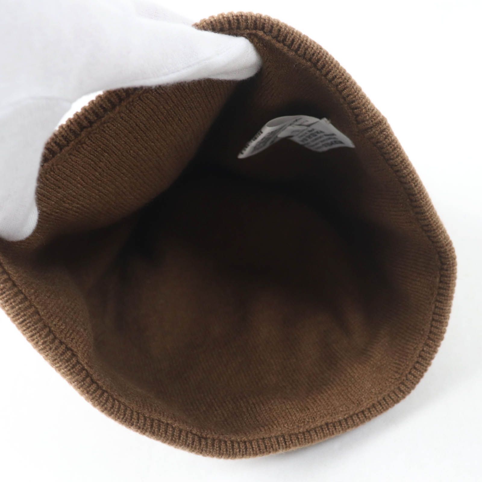 極美品☆HERMES エルメス カシミヤ100％ Hロゴ ニットキャップ ニット