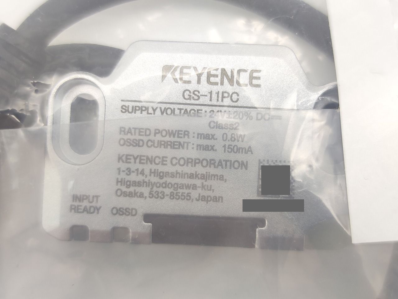 インボイス対応 箱なし 本体のみ キーエンス KEYENCE GS-11 PC