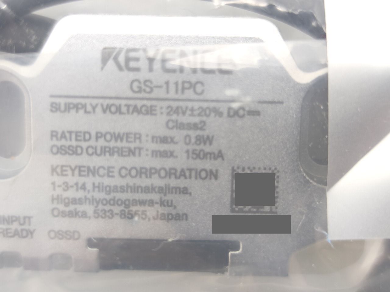 インボイス対応 箱なし 本体のみ キーエンス KEYENCE GS 11 PC その6