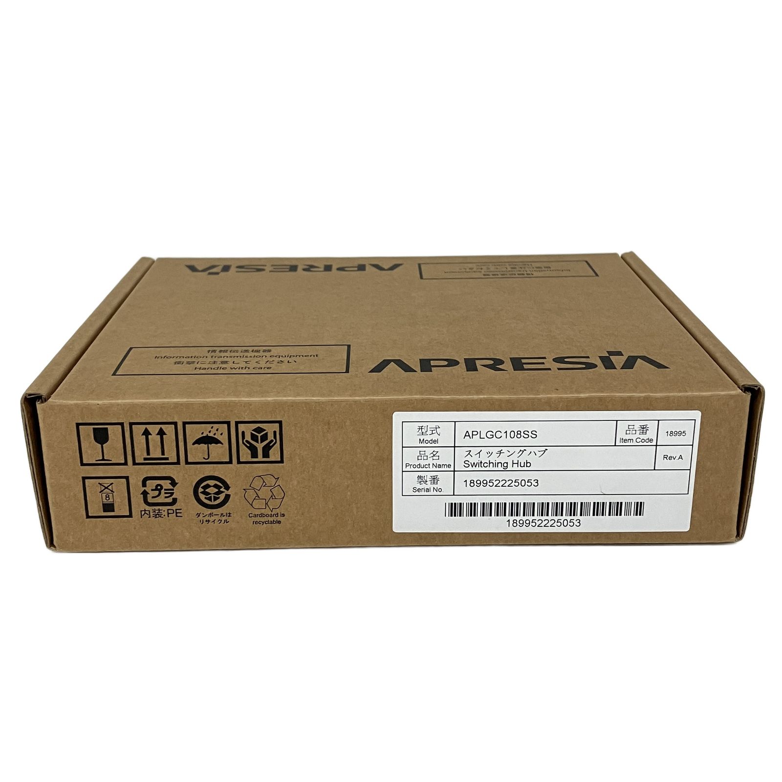 APRESIA APLGC108SS L2スイッチングハブ 8ポート ネットワーク 未使用