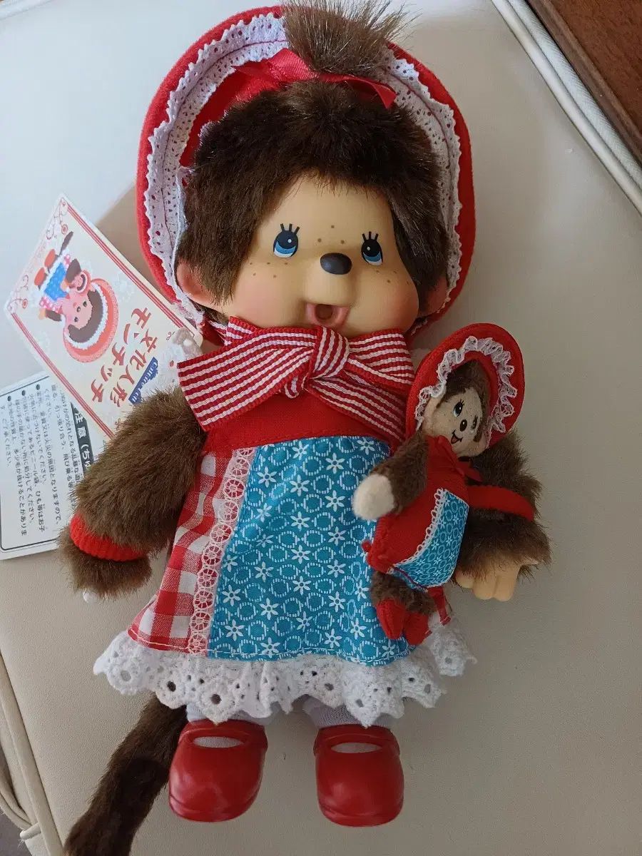 モンチッチ40周年　アニバーサリーぬいぐるみレア モンチッチ デニム 40周年記念 ぬいぐるみ レア 希少 - メルカリ