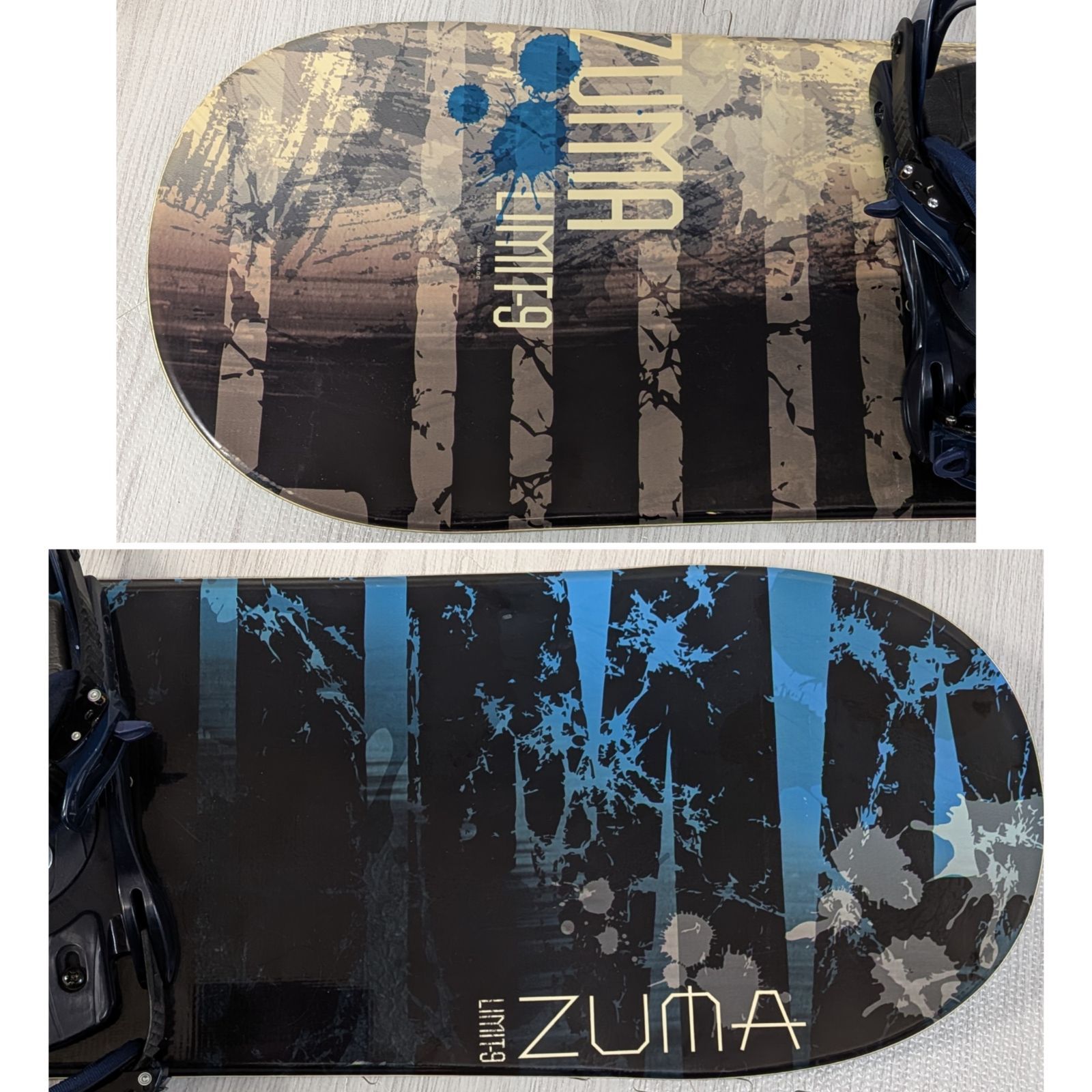 良品 ZUMA limit9 スノーボード 152cm ズマ ビンディング付き L/M