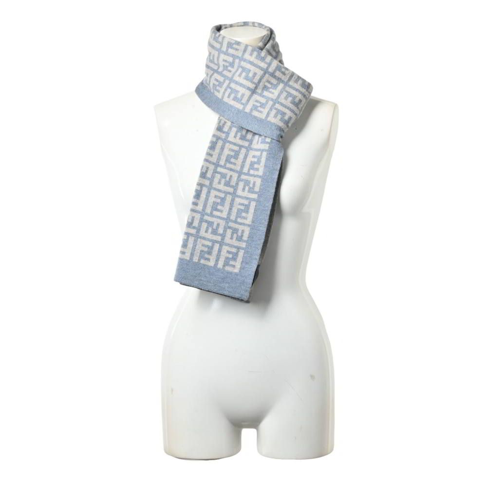 FENDI イタリア製 ズッカ柄 ウール マフラー - メルカリ