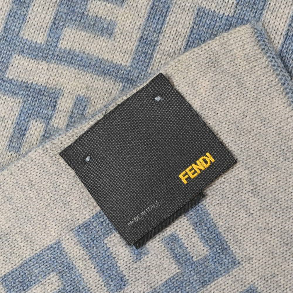FENDI イタリア製 ズッカ柄 ウール マフラー - メルカリ