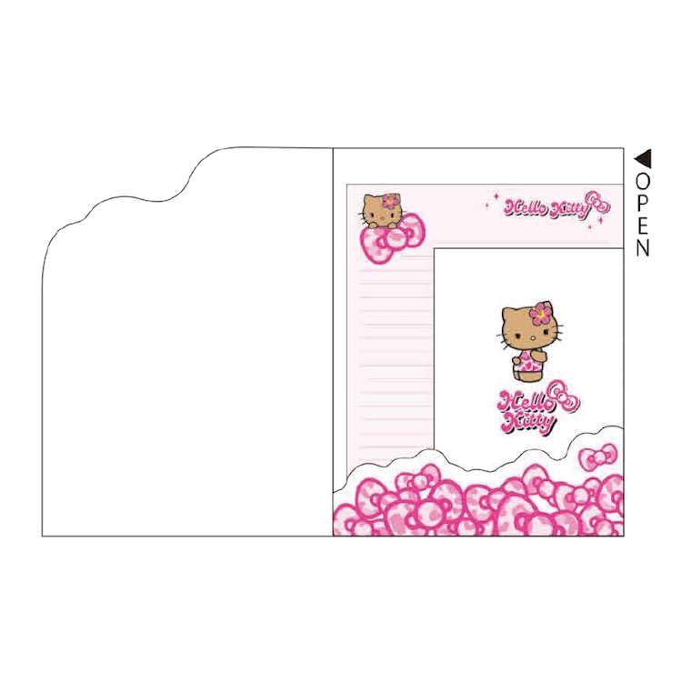 クラックス(CRUX) ハローキティ ダイカットケース付きレター リボン