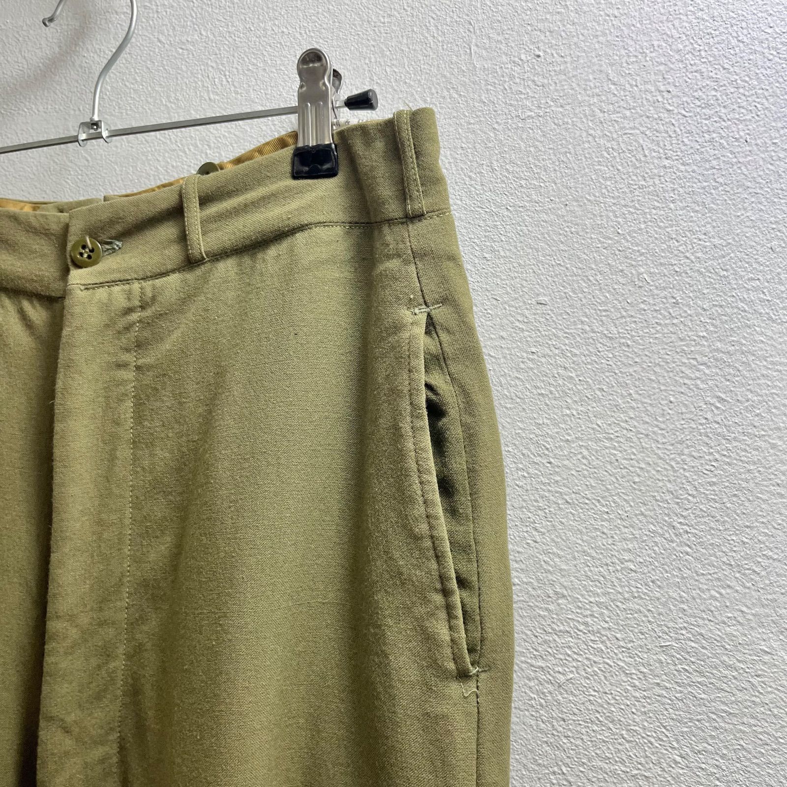 Europe 50s Vintage スラックス ギャバ レーヨン オールシーズン