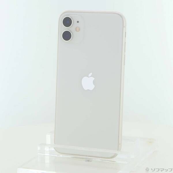 〔 品〕 iPhone 11 64 GB ホワイト MWLU 2 J A SIMフリー 262