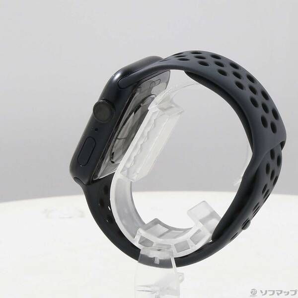 〔 品〕 Apple Watch Series 7 Nike GPS 45 mm ミッドナイトアルミニウムケース アンスラサイト ブラックNIKEスポーツバンド 276