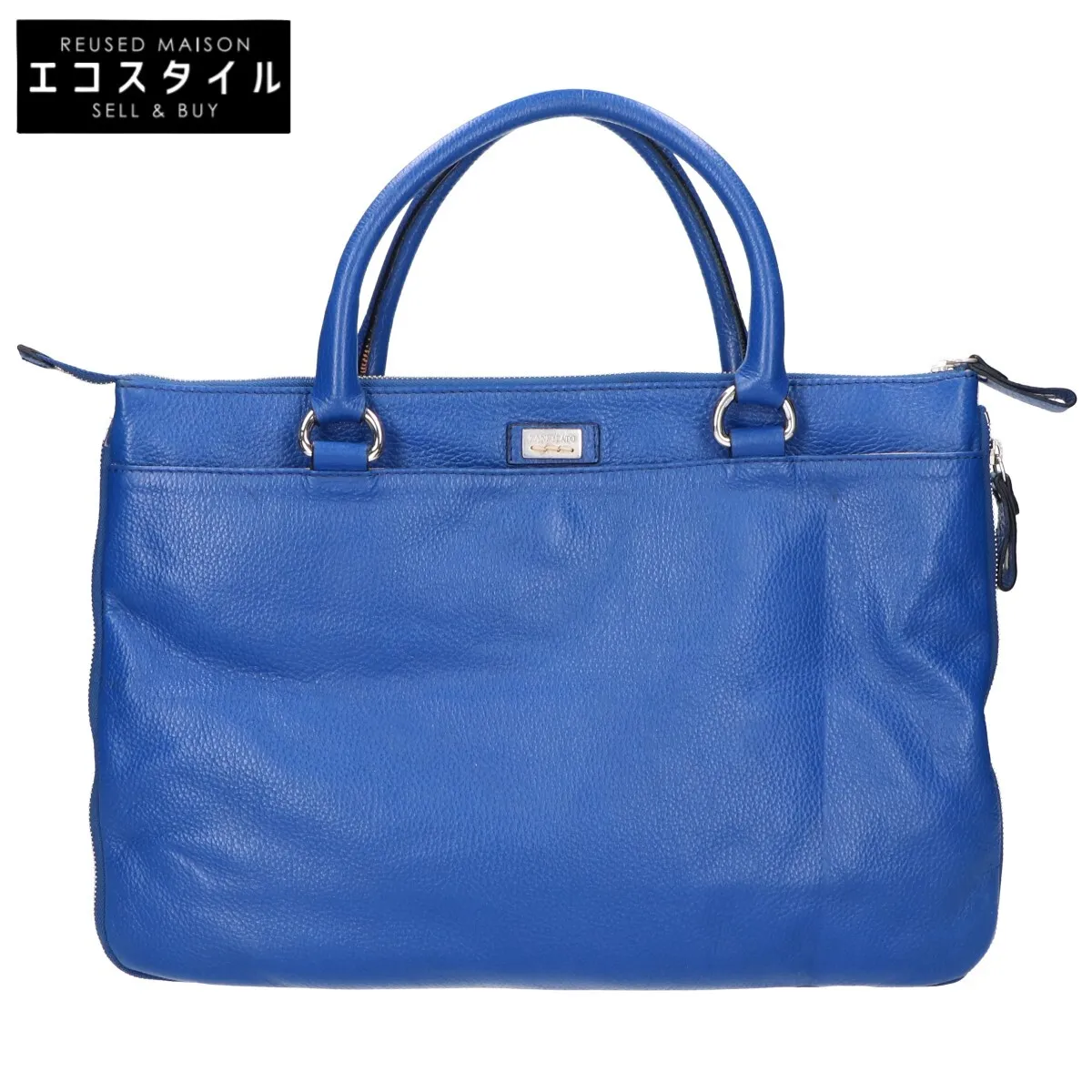 美品】ZANELLATO ヘルメットバッグ ダレスバッグ 縦型 スエード 鍵付