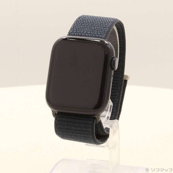 〔 品〕 Apple Watch Series 9 GPS 45 mm ミッドナイトアルミニウムケース ミッドナイトスポーツループ 377