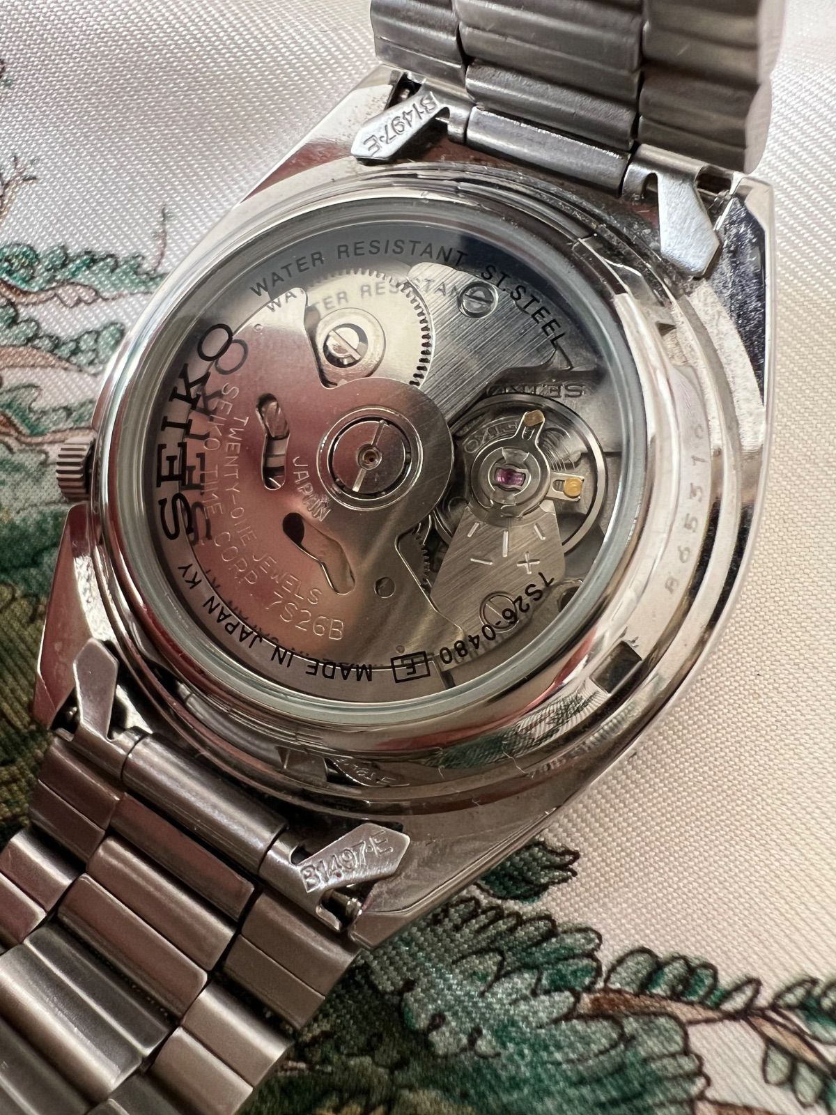 セイコー5 自動巻き時計☆裏スケルトン☆7S26-0480☆稼働品☆ - メルカリ