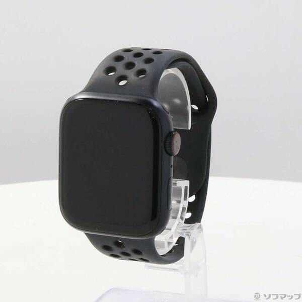 〔 品〕 Apple Watch Series 7 Nike GPS Cellular 45 mm ミッドナイトアルミニウムケース アンスラサイト ブラックNikeスポーツバンド 377