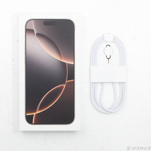 中古品〕 iPhone16 Pro Max 512GB デザートチタニウム MYWN3J／A SIM