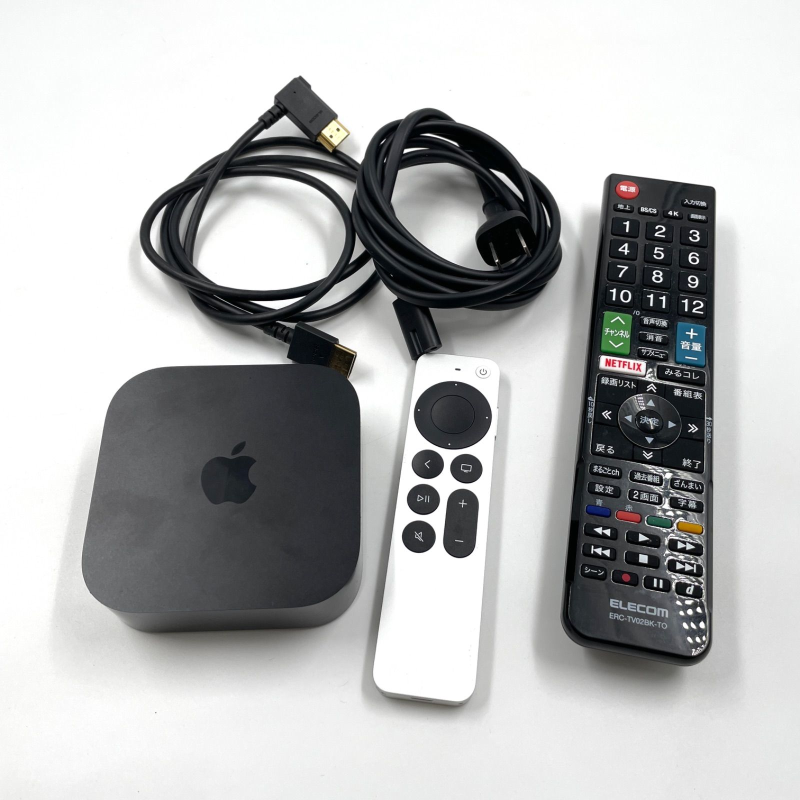 C430 Apple TV 4K 第3世代 Wi-Fi 64GB 本体 リモコン ELECOM リモコン