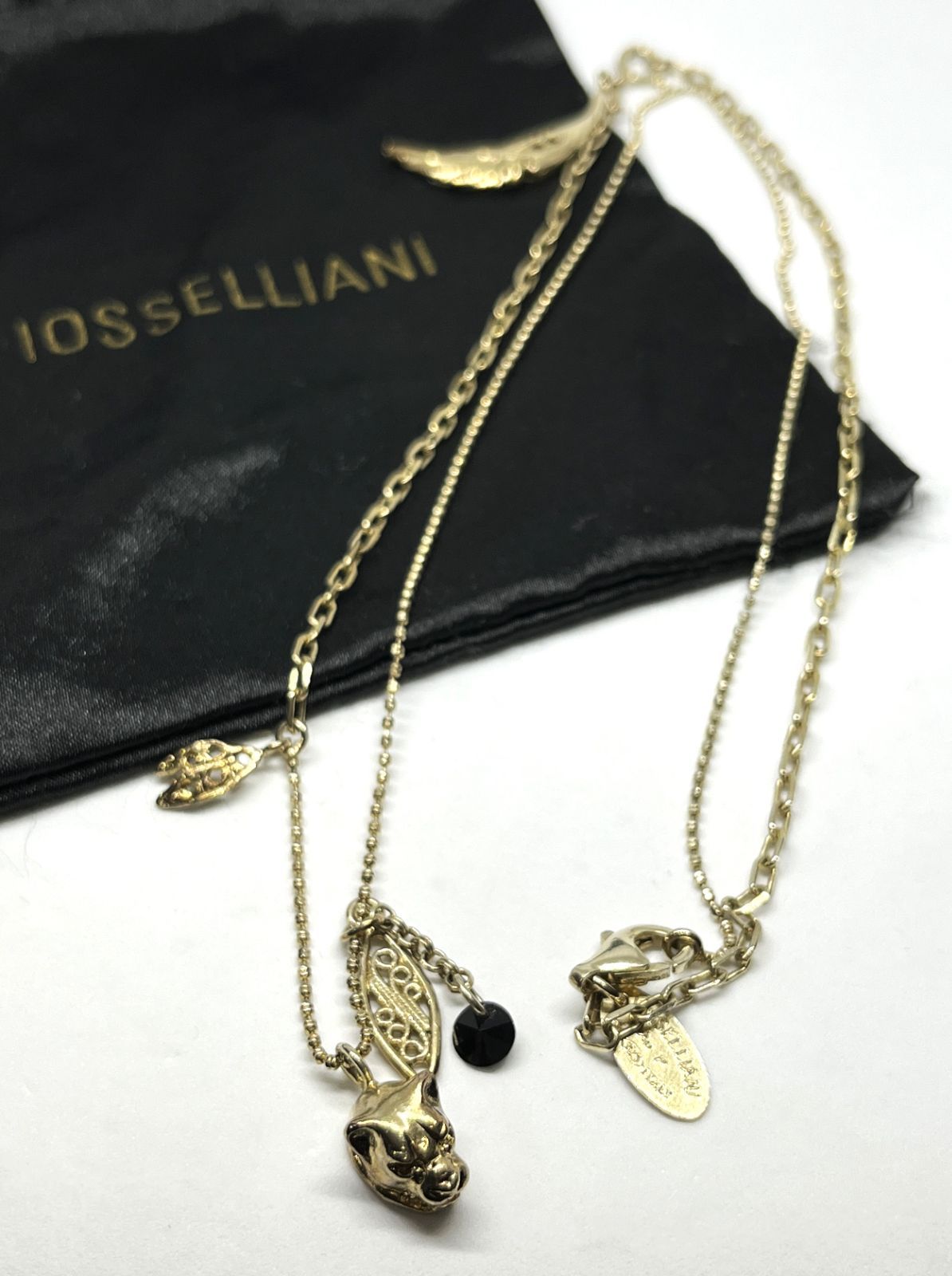 イタリア製 IOSSELLIANI｜イオッセリアーニ パンサー ネックレス アクセサリー