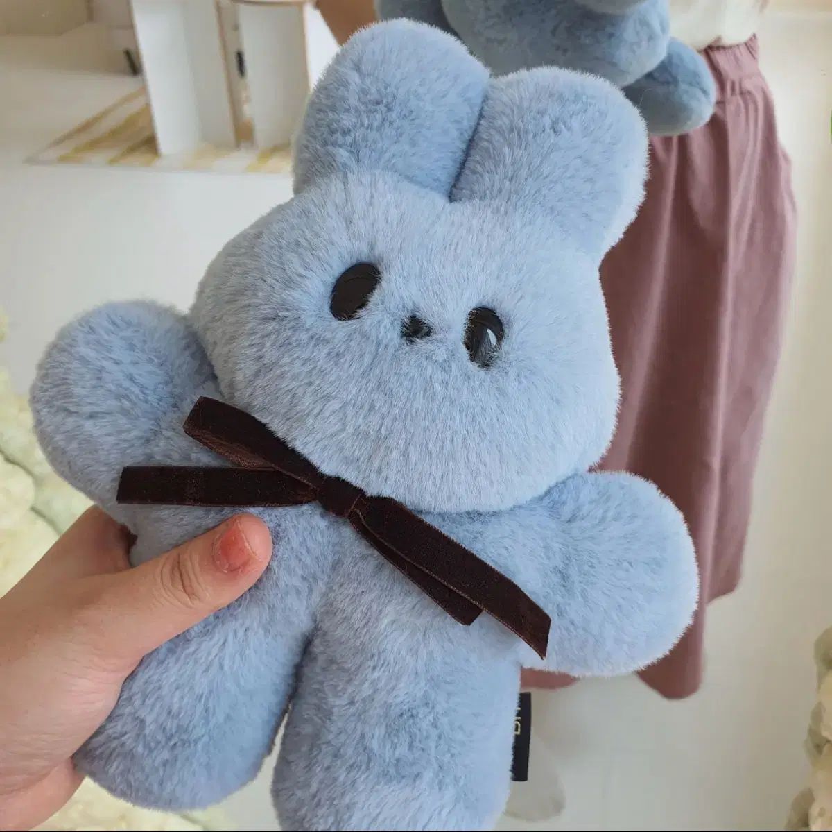 かわいい うさぎ ぬいぐるみ グレーブルー COLOR ぬいぐるみ
