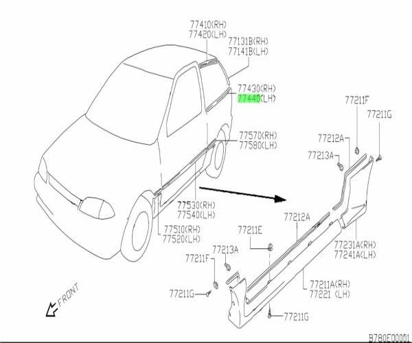 スズキ カルタス エステーム クレセント モール クォータウィンドロア レフト 車 スズキ カルタス エステーム クレセント モール クォータウィンド