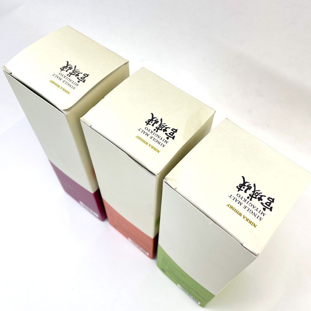 未開栓】3本セット ニッカ シングルモルト宮城峡 モルティ&ソフト