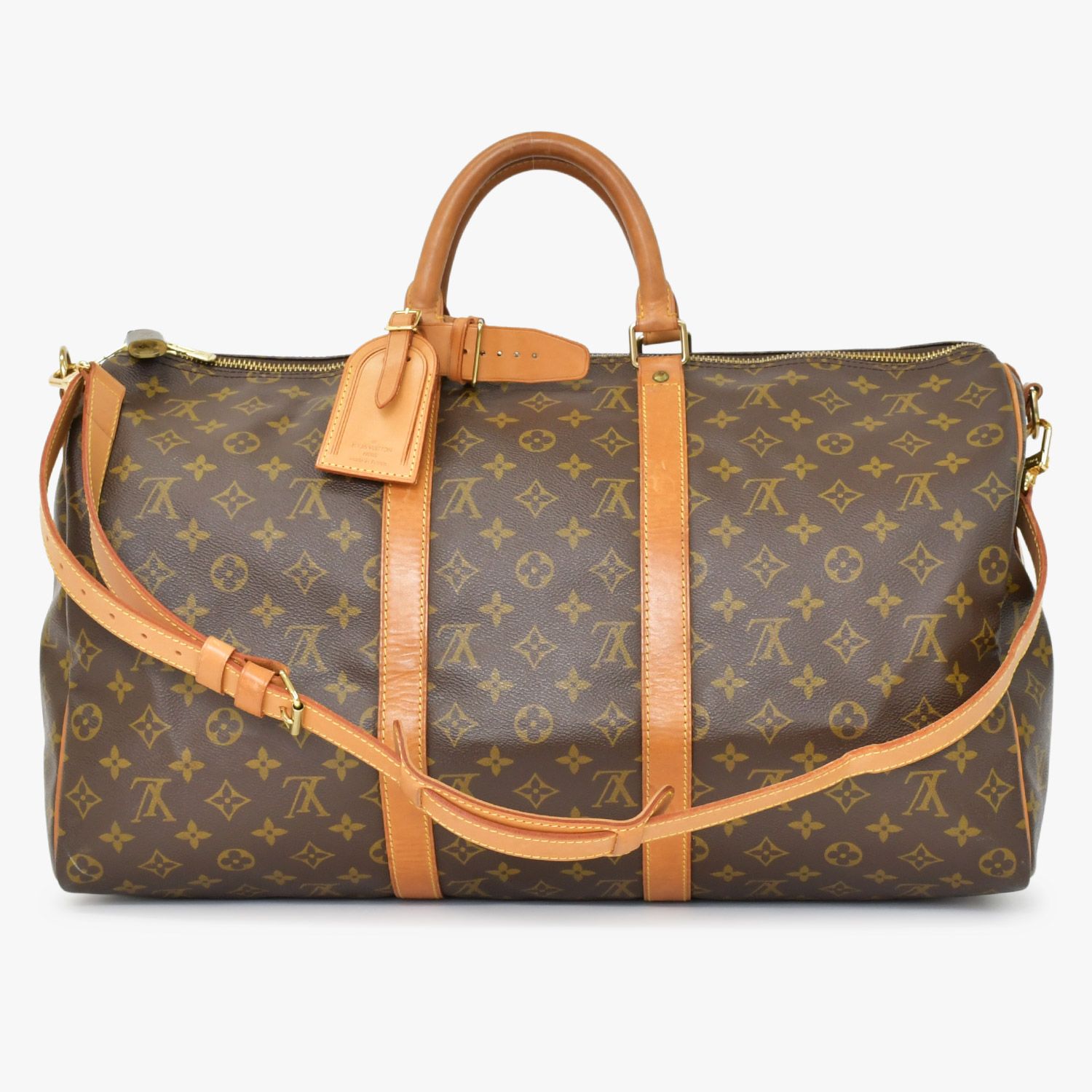 LOUIS VUITTON ルイヴィトン キーポル バンドリエール50 ボストンバッグ M 41416 モノグラム PVC レザー 4 b 010822