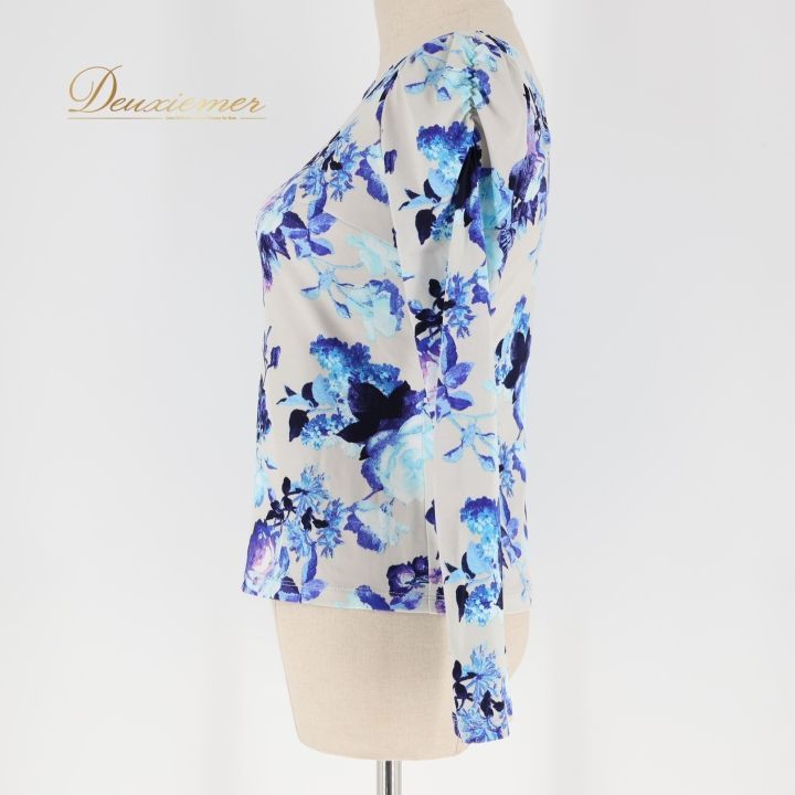 社交ダンス 衣装 トップス ブラウス グレイ系 チャコットロイヤル