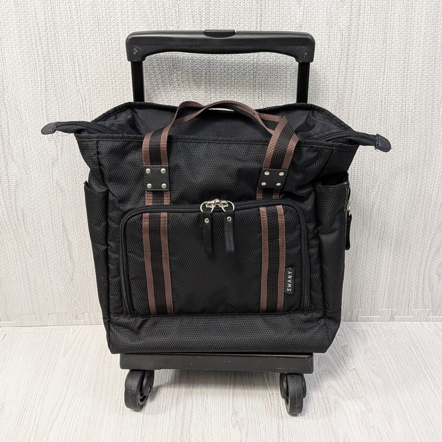スワニー SWANY スワニー ウォーキングバッグ キャリー 12L 機内◎ 黒