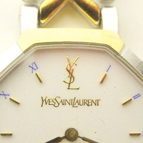 新品電池/稼働✨サンローラン 2200-226313 腕時計 オクタゴン コンビ 楽天市場】イヴ サンローラン YVES SAINT LAURENT レディース 腕時計