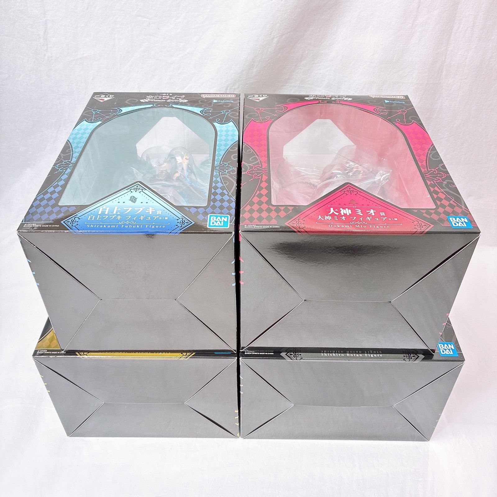  4種セット 一番くじ ホロライブ ～Villain Style～ 白上フブキ 大神ミオ 角巻わため 獅白ぼたん フィギュア その他 Vtuber