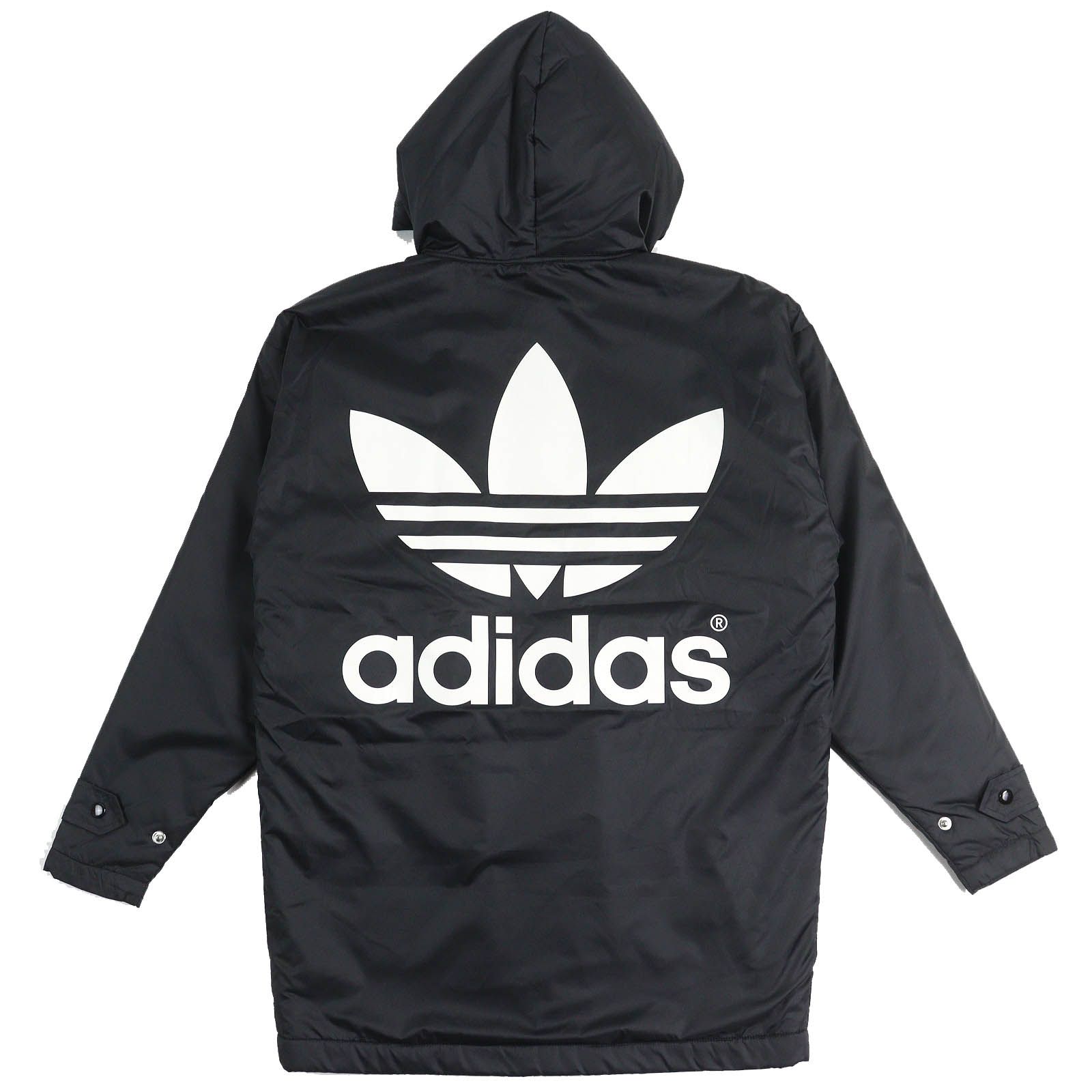 アディダスオリジナルス × ハイク コラボ トレフォイルロゴ 中綿ジャケット XS ホワイト系 adidas Originals HYKE メンズ 未使用品△adidas Originals by HYKE アディダス オリジナルス バイ