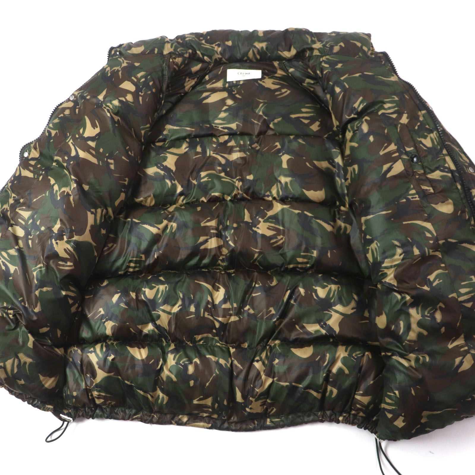 極美品▽CELINE セリーヌ 2W4300610 ロゴプリント カモフラージュ 迷彩