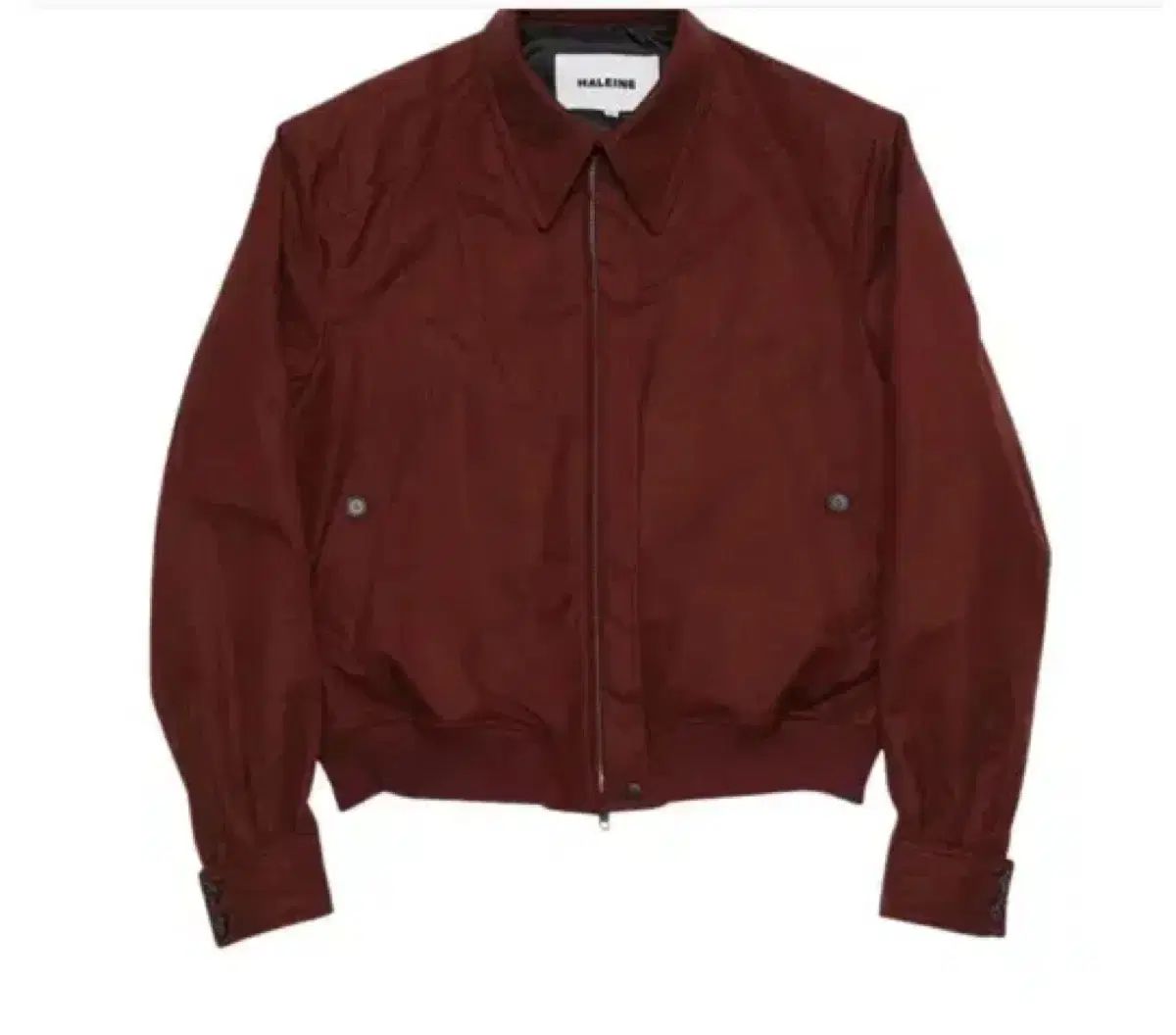 HALEINE９ アレンヌ 3 D デザインテープ ダウン ショート ジャケット バーガンディ 2 size