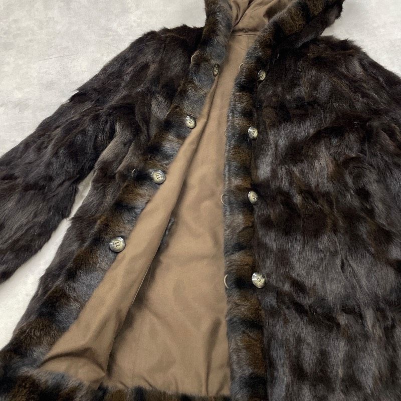 BALMAIN リバーシブル ロシアンリス シルク 高級毛皮 ファーコート 11 BALMAIN リバーシブル ロシアンリス シルク 高級毛皮 ファーコート 11