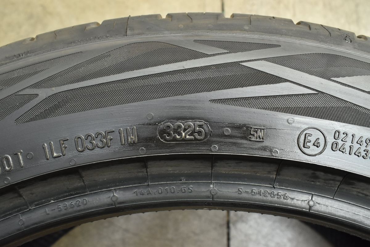 2025年製 新車外し品】コンチネンタル コンチエココンタクト6 255