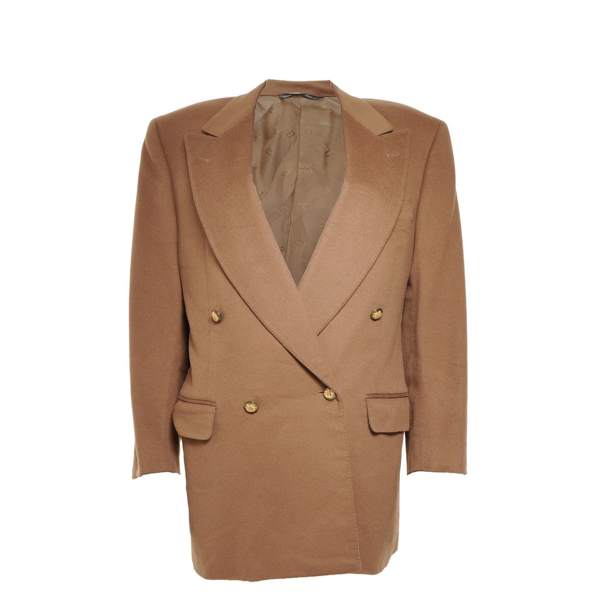 Christian Dior クリスチャンディオール ジャケット カシミア ダブル ロゴボタン 48