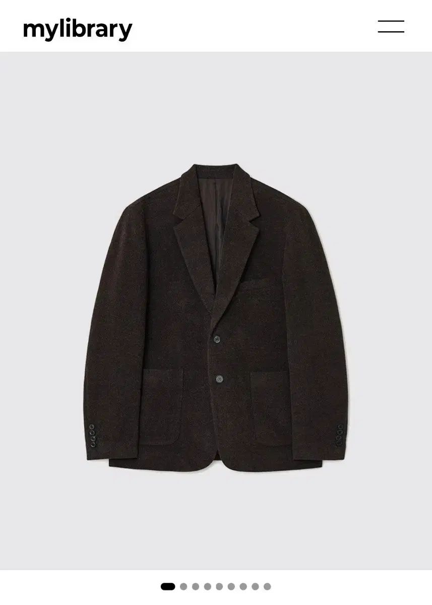 5 マイライブラリー ベルリエ モヘア ヘリンボーン ウール ブレーザー