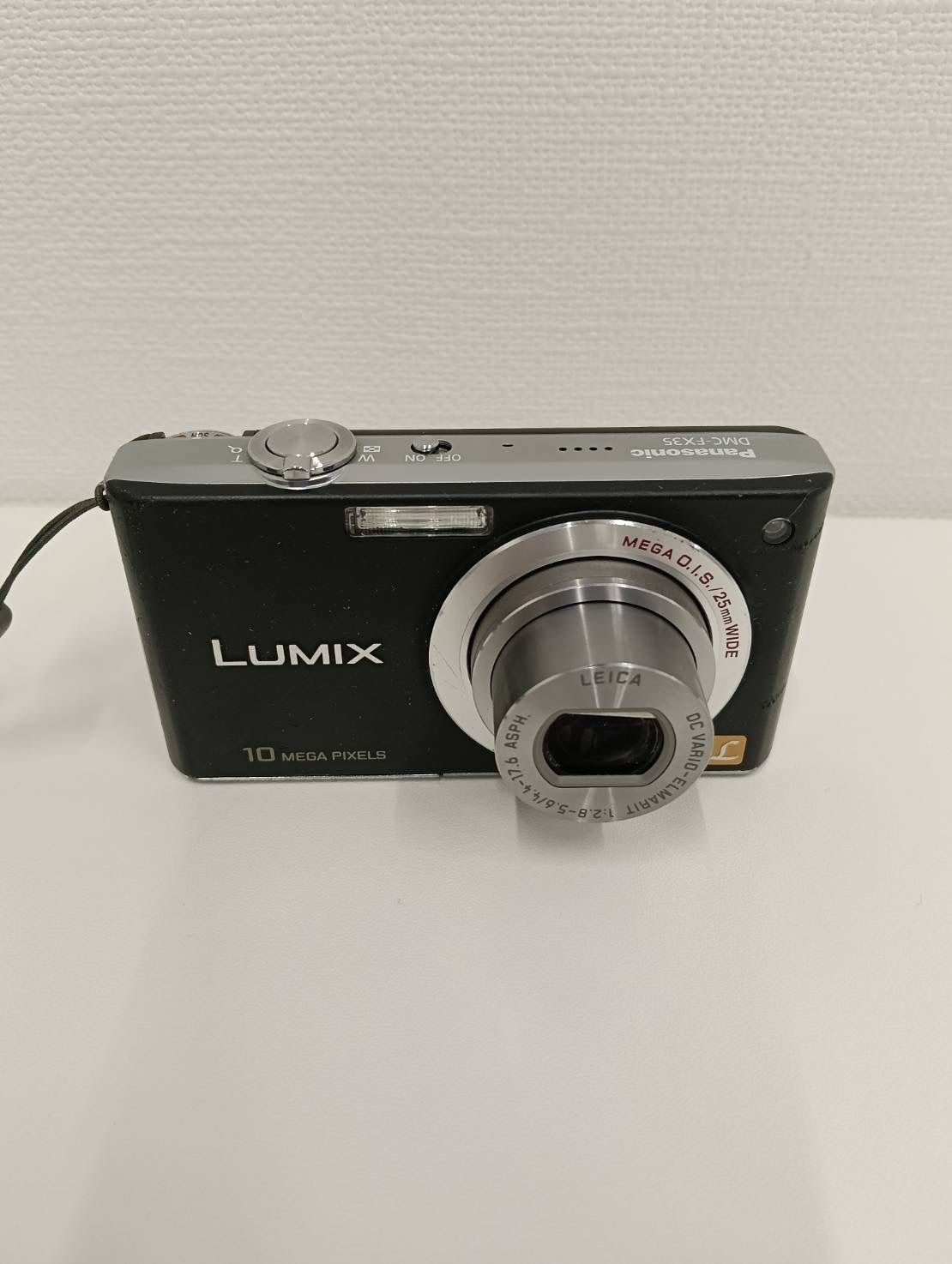 品 Panasonicパナソニック LUMIX DMC-FX 35 デジタルカメラ 黒ブラック デジカメ カメラ ケース 充電器付き