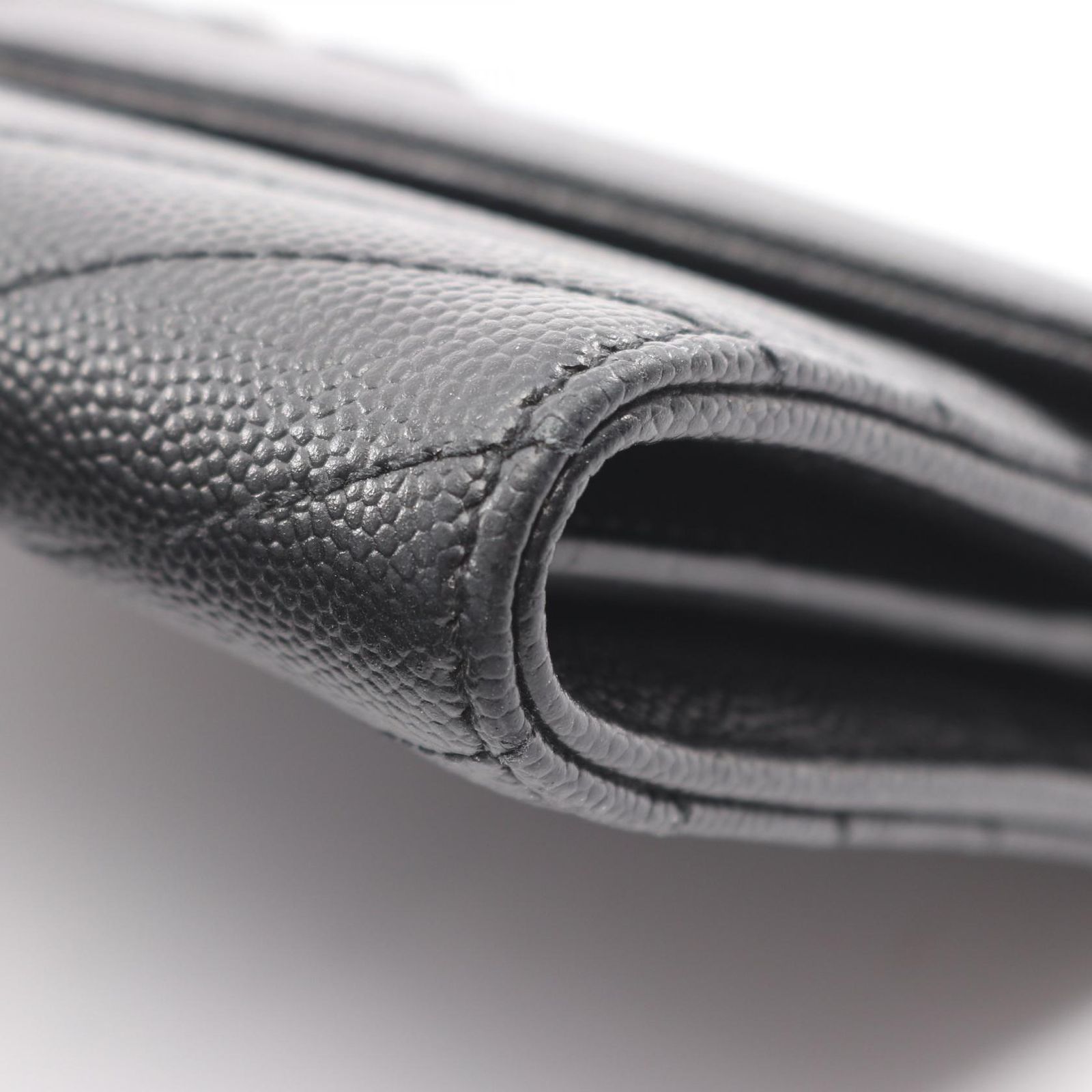  サンローランパリ SAINT LAURENT PARIS 二つ折り長財布 モノグラム ブラック レザー カサンドラ 長財布 レディース B 長財布 小物