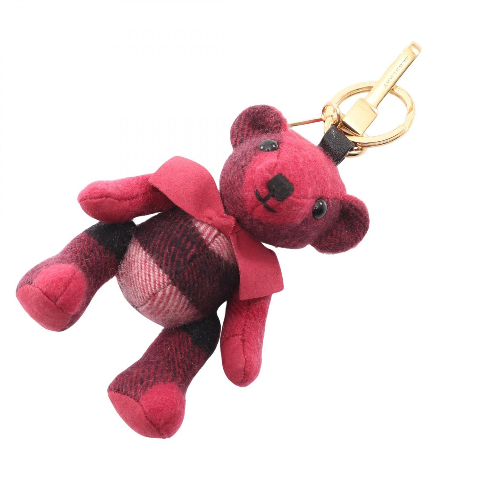 バーバリー BURBERRY キーホルダー トーマスベア チャーム ワイン