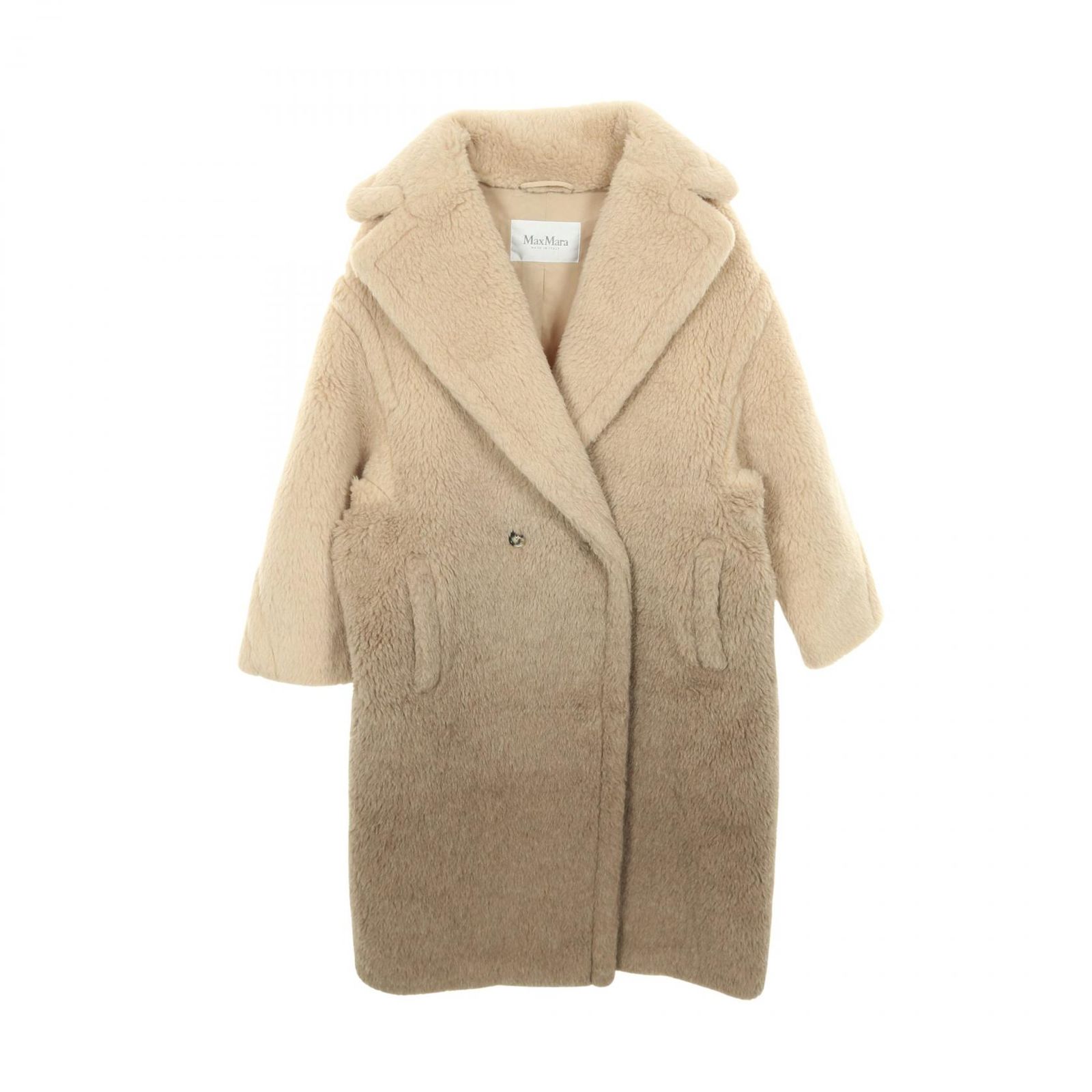 マックスマーラ MAX MARA GATTO テディベア コート ベージュ ウール レディース A