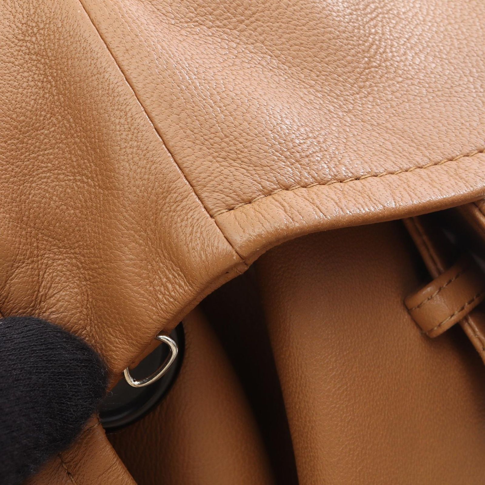 プラダ PRADA トレンチコート NAPPA キャメル レザー レザートレンチ 