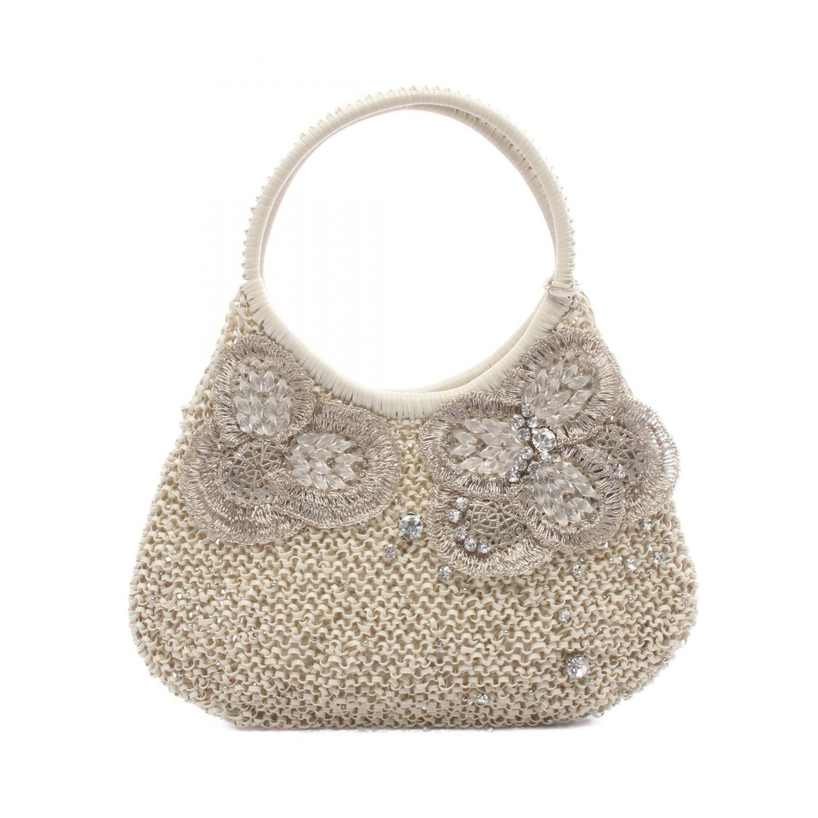 アンテプリマ ANTEPRIMA ハンドバッグ ワイヤーバッグ アイボリー PVCコーティングキャンバス レディース A