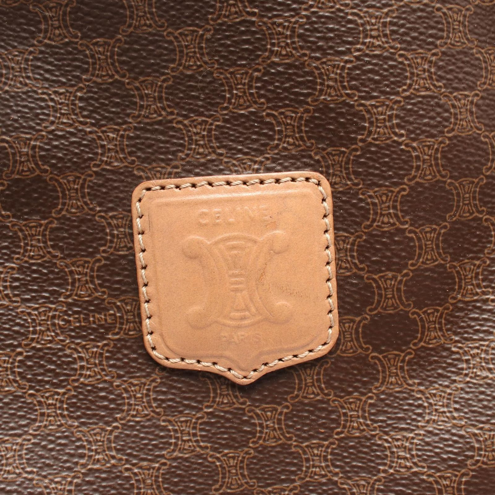  セリーヌ CELINE ボストンバッグ マカダム ブラウン|ダークブラウン PVCコーティングキャンバス レザー レディース B ボストンバッグ 旅行用バッグ バッグ