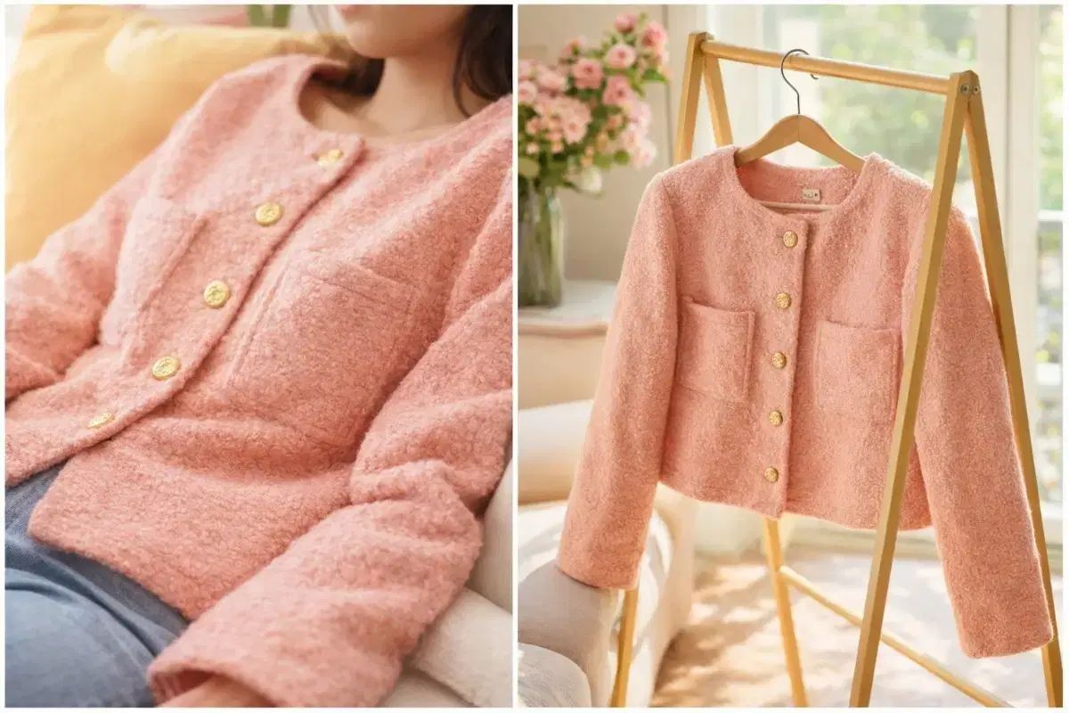 ⭐️希少 美品 ツイード ピンク ジャケット Y2K 昭和 金ボタン ピンク GOLDボタン ツイード ジャケット 55 - メルカリ