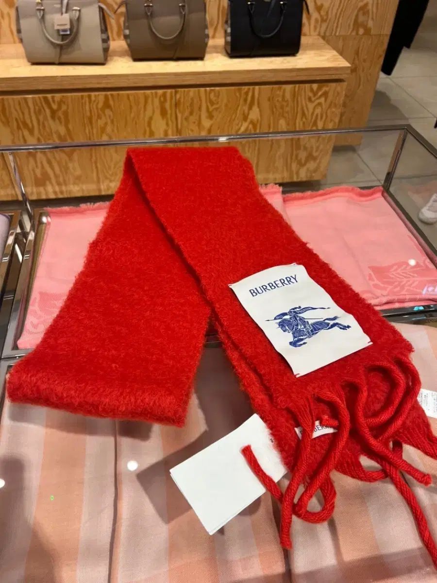 バーバリー ウール モヘア ブレンド マフラー